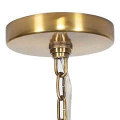 Tauranga Brass Seagrass 5 Light Pendant - Ornate Home