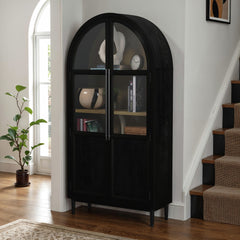 Taurus Flat Black Bookcase - Ornate Home