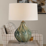 Tausha Green Table Lamp - Ornate Home