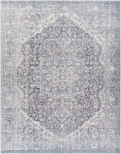 Tavas Blue Persian Style Washable Rug - Clearance - Ornate Home