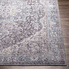 Tavas Blue Persian Style Washable Rug - Clearance - Ornate Home