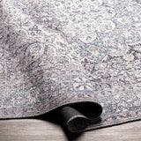 Tavas Blue Persian Style Washable Rug - Clearance - Ornate Home