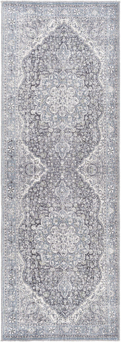 Tavas Blue Persian Style Washable Rug - Clearance - Ornate Home