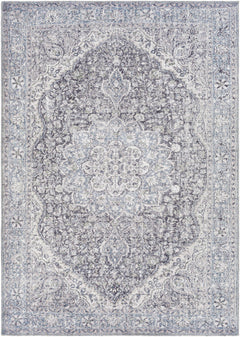Tavas Blue Persian Style Washable Rug - Clearance - Ornate Home