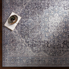 Tavas Blue Persian Style Washable Rug - Clearance - Ornate Home