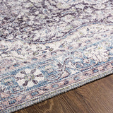 Tavas Blue Persian Style Washable Rug - Clearance - Ornate Home