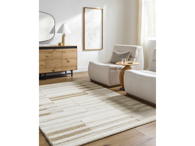 Tavia Broken-Striped Area Rug - Ornate Home