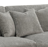 Tavia Gray Sectional Sofa W/6 Pillows - Ornate Home