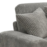 Tavia Gray Sectional Sofa W/6 Pillows - Ornate Home