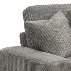 Tavia Gray Sectional Sofa W/6 Pillows - Ornate Home