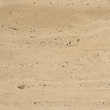 Tavora Beige Ribbed Square Travertine Coffee Table