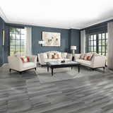 Tayden Natural/Black Coffee Table w/ Marble Top - Ornate Home