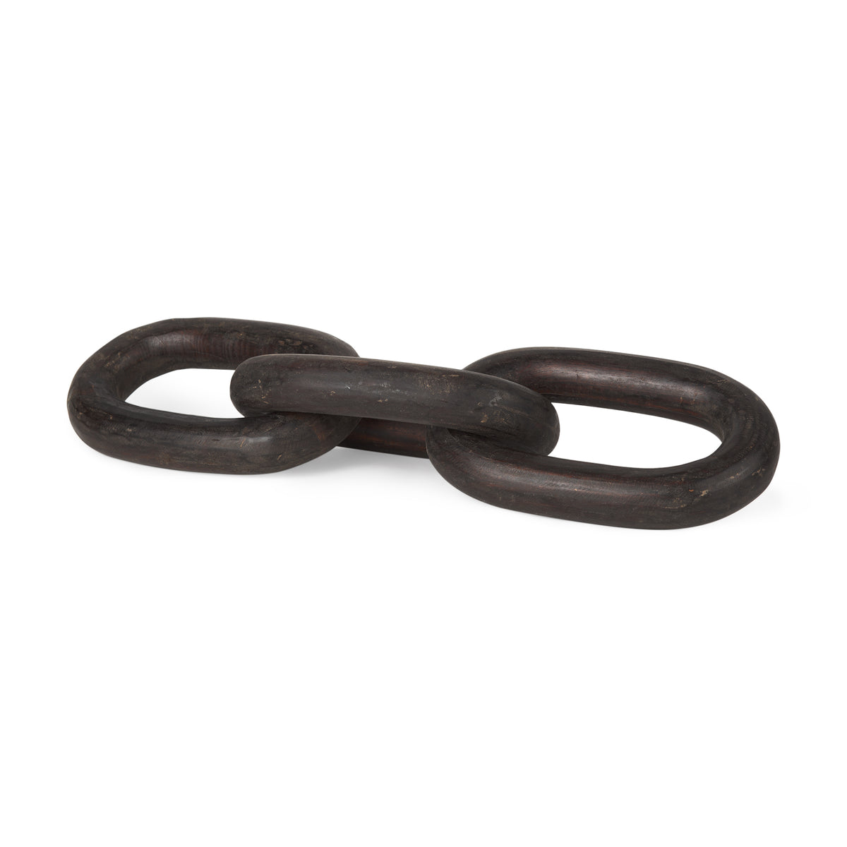 Tayla Black-Brown Large Wood Chain Link - Ornate Home