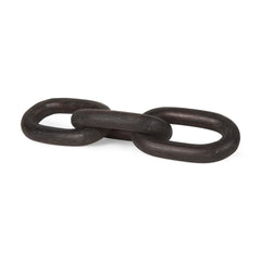 Tayla Black-Brown Large Wood Chain Link