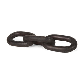 Tayla Black-Brown Large Wood Chain Link - Ornate Home