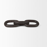 Tayla Black-Brown Large Wood Chain Link - Ornate Home