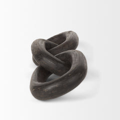 Tayla Black-Brown Large Wood Chain Link