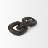 Tayla Black-Brown Large Wood Chain Link - Ornate Home