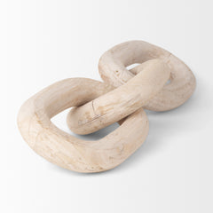 Tayla Blonde Large Wood Chain Link