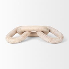 Tayla Blonde Large Wood Chain Link