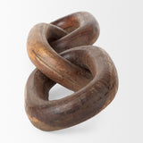 Tayla Medium Brown Large Wood Chain Link - Ornate Home