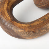 Tayla Medium Brown Large Wood Chain Link - Ornate Home