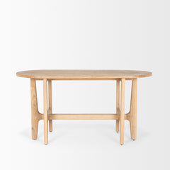 Taylin Light Brown Solid Wood Desk - Ornate Home