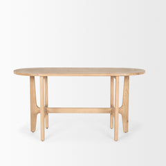 Taylin Light Brown Solid Wood Desk - Ornate Home