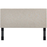 Taylor Beige Upholstered Linen Fabric Full / Queen Headboard - Ornate Home