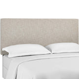 Taylor Beige Upholstered Linen Fabric King and California King Headboard - Ornate Home