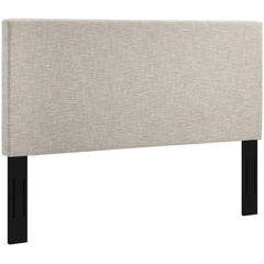 Taylor Beige Upholstered Linen Fabric King and California King Headboard - Ornate Home