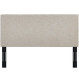 Taylor Beige Upholstered Linen Fabric King and California King Headboard - Ornate Home