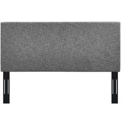 Taylor Light Gray Upholstered Linen Fabric Full / Queen Headboard - Ornate Home