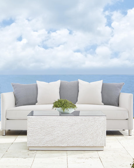 Taylor White/Cream Outdoor Sofa - Ornate Home