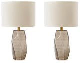 Taylow Gray Table Lamp (Set of 2) - Ornate Home