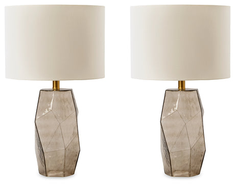 Taylow Gray Table Lamp (Set of 2) - Ornate Home