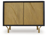 Tayner Black/Gold Finish Accent Cabinet (Online Special Price) - Ornate Home