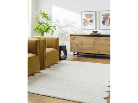 Tayte White Abstract Area Rug - Ornate Home