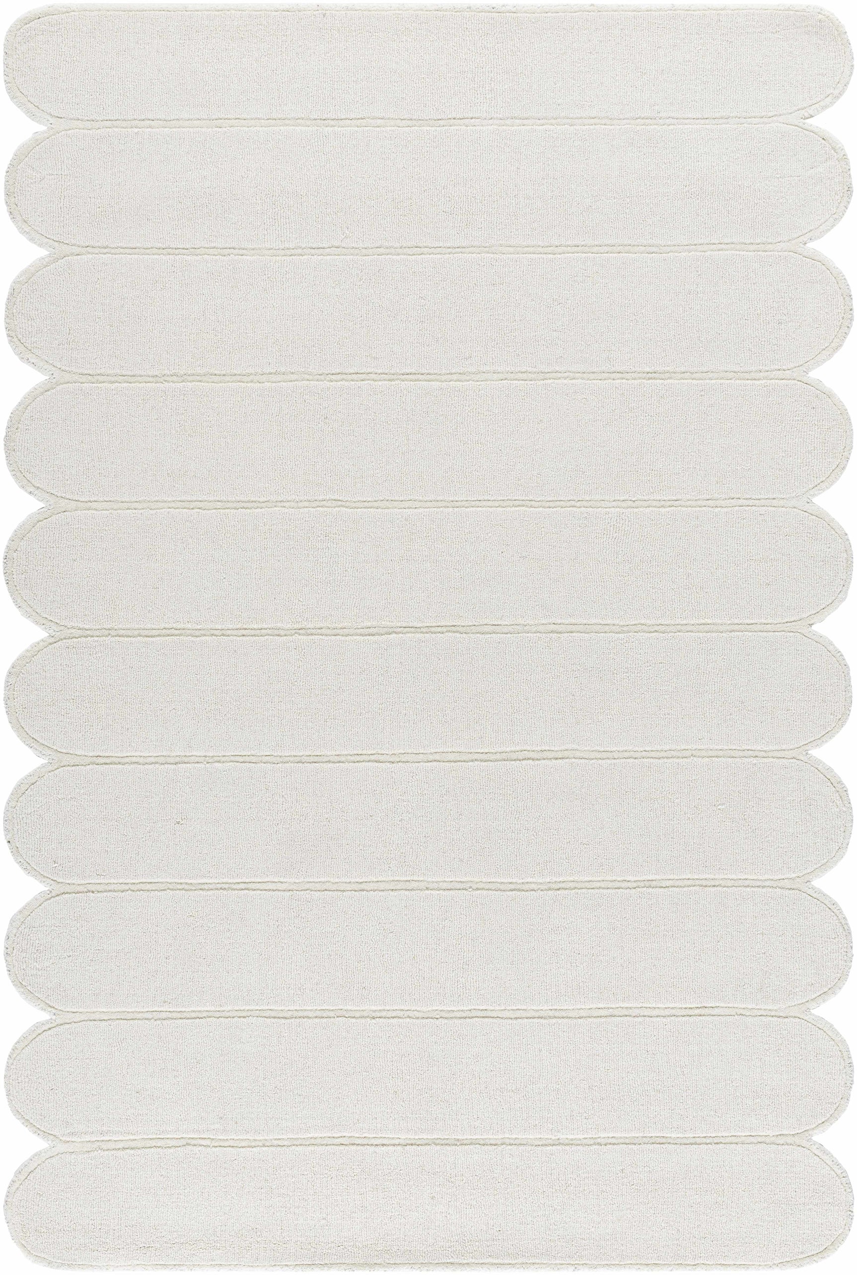 Tayte White Abstract Area Rug - Ornate Home