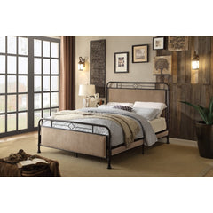Tayton Black Queen Platform Metal Bed - Ornate Home