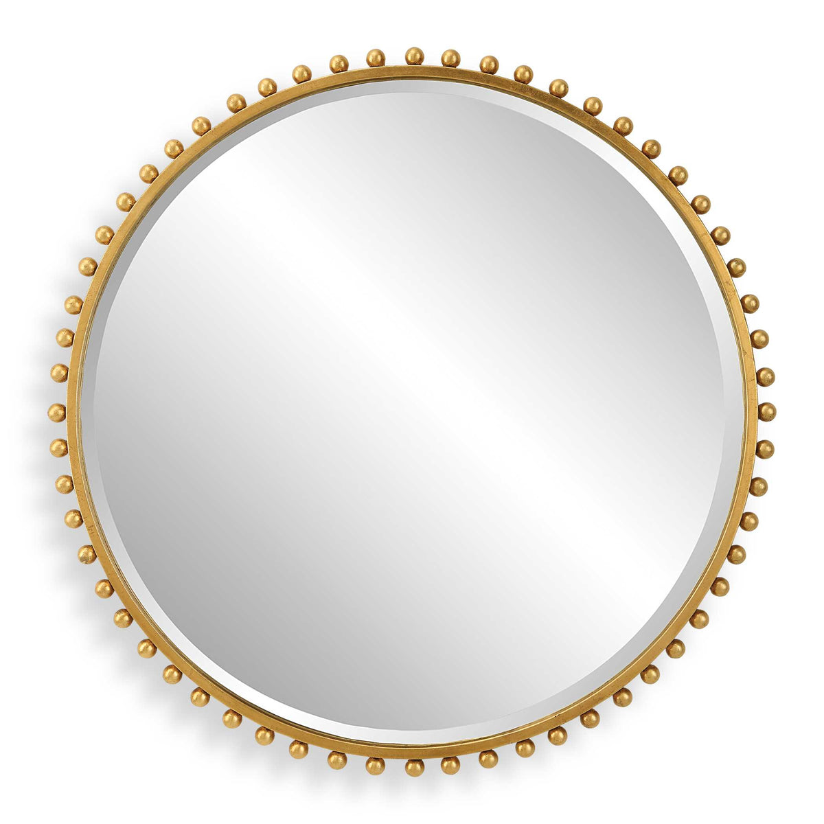 Taza Gold Round Mirror - Ornate Home