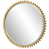 Taza Gold Round Mirror - Ornate Home