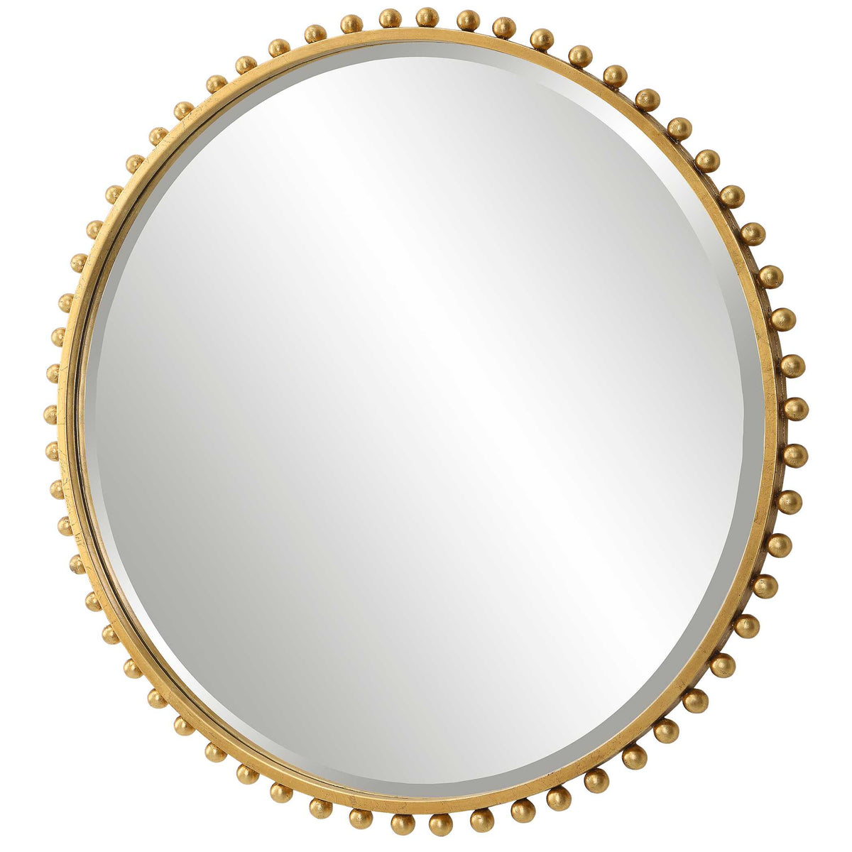 Taza Gold Round Mirror - Ornate Home