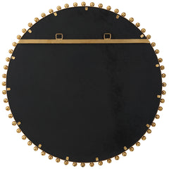 Taza Gold Round Mirror - Ornate Home