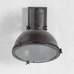 Taza Gray Metal Dome Shade Wall Sconce - Ornate Home