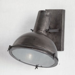 Taza Gray Metal Dome Shade Wall Sconce - Ornate Home