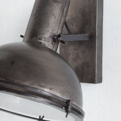 Taza Gray Metal Dome Shade Wall Sconce - Ornate Home