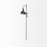 Tazb Gold Metal Conical Shade Wall Sconce