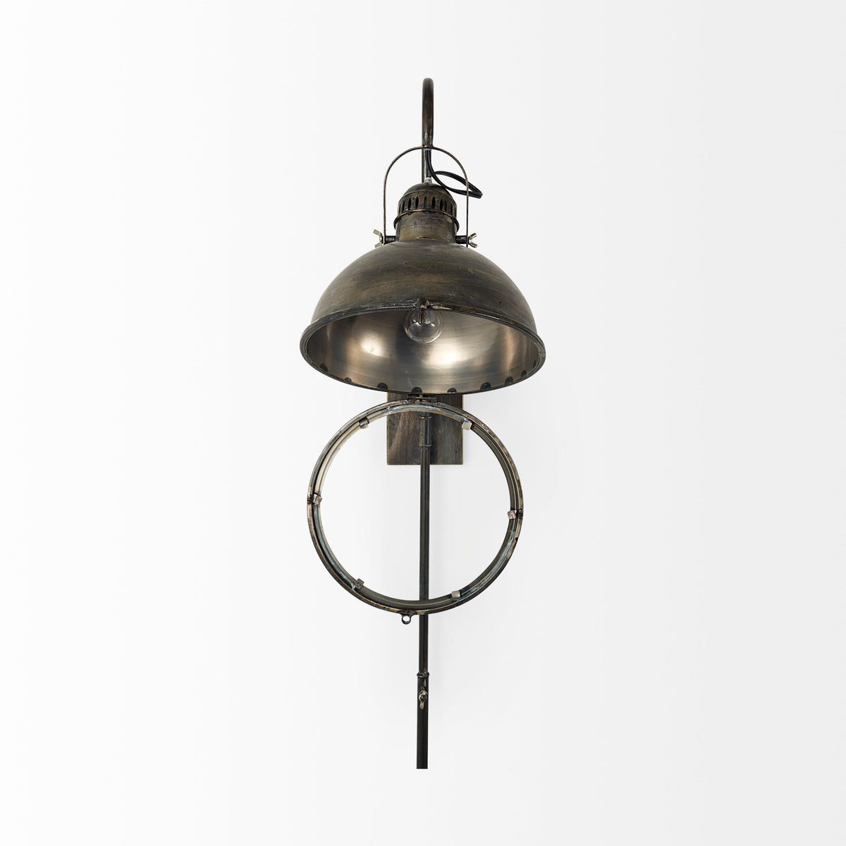 Tazb Gold Metal Conical Shade Wall Sconce
