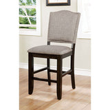 Teagan Dark Walnut/Gray Counter Height Chair (Set of 2) - Ornate Home
